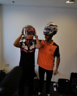 Daniel Ricciardo Instagram - Exchanging laughs, hugs & helmets.