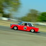 Daniel Wu Instagram - Racing toward P3 in Round 5 of the @toyotires2.5challenge at @vara_racing this past weekend. 🏁 🚗: @thatdanielwu . . . #datsun510 #vararacing #vintageracing #vintagecar #datsunclassic #buttonwillowraceway #racetrack #becauseracecar #raceday Buttonwillow Raceway Park