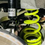 Daniel Wu Instagram - @kakirosama throwing on the new suspension setup from @st_suspensions to the SEMA Z to perfectly adjust the ride to the incoming @kmg.racing magnesium KMGT1 wheels and @toyotires #wearestudentdrivers #nissanz #400z