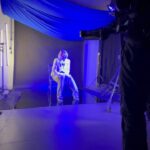 Daniella Rahme Instagram - On set and in motion! 📸 Dancing my way through my latest photoshoot with @thisisyungmea 🤩 Swipe left for some good moves 🫣😄 #DaniellaRahme