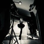 Daniella Rahme Instagram - On set and in motion! 📸 Dancing my way through my latest photoshoot with @thisisyungmea 🤩 Swipe left for some good moves 🫣😄 #DaniellaRahme