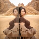 Daniella Rahme Instagram - Uncovering the hidden treasures of #AlUla 🏜️🔭 #DaniellaRahme #دانييلا_رحمة AlUla, Saudi Arabia