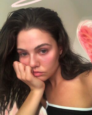 Danielle Campbell Instagram - She an angel though...
 October, we’re ready for you😈