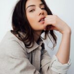 Danielle Campbell Instagram - Contemplating giving this coat back... I decided against it.