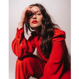 Danielle Campbell Instagram - Monday M O O D 💋. @pulsespikes #PulseSpikes
Photographer:  @dfreske
Editor-in-Chief: Anna Zhang / @colorflame
Writer: Gina Decicco  Styling: @katiebof 
Hair: @sunniebrook 
Makeup: Melissa Hernandez