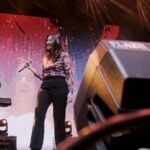 Danilla Riyadi Instagram - Akhirnya kembali lagi manggung di Solo. Seneng banget bisa denger penonton ikutan nyanyi lagu-lagu di album Pop Seblay, terima kasih ya! Perjalanan menuju Solo penuh drama banget, hahaha! Sampai diriku semoet kebawa kereta ke Madiun, dan di situ saya sadar akan rasa kasih sayang dari Tim Kesuksesan Danilla yang gercep ngangkut saya lagi ke Solo. Love you guys, forever and ever! Photo by @anandasurio