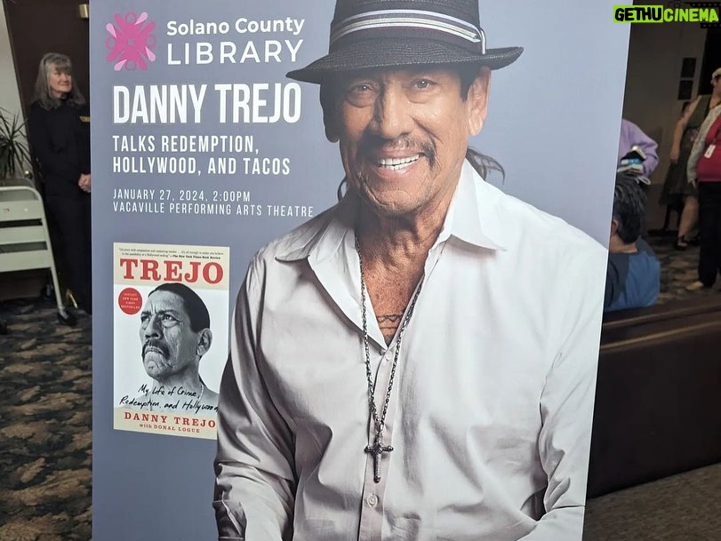 Danny Trejo Instagram - I had such a great time yesterday talking about my book #TREJO and sharing my experiences with you all! Thank you @solanolibrary for hosting this event! #solanolibrary