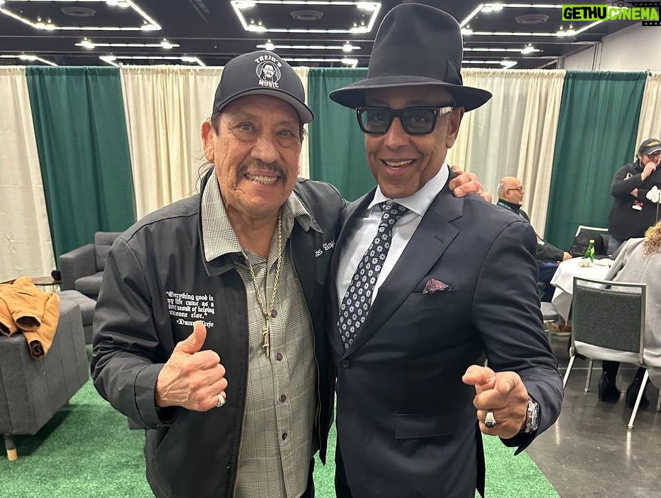 Danny Trejo Instagram - My first day at @fanexpoportland was great. Machete ain’t afraid of no ghosts, I’ve become an honorary Ghost Buster! Come join us for the final day Tomorrow, you won’t want to miss out on all the fun! #FanExpoPortland #starwars #ghostbusters #machete Oregon Convention Center