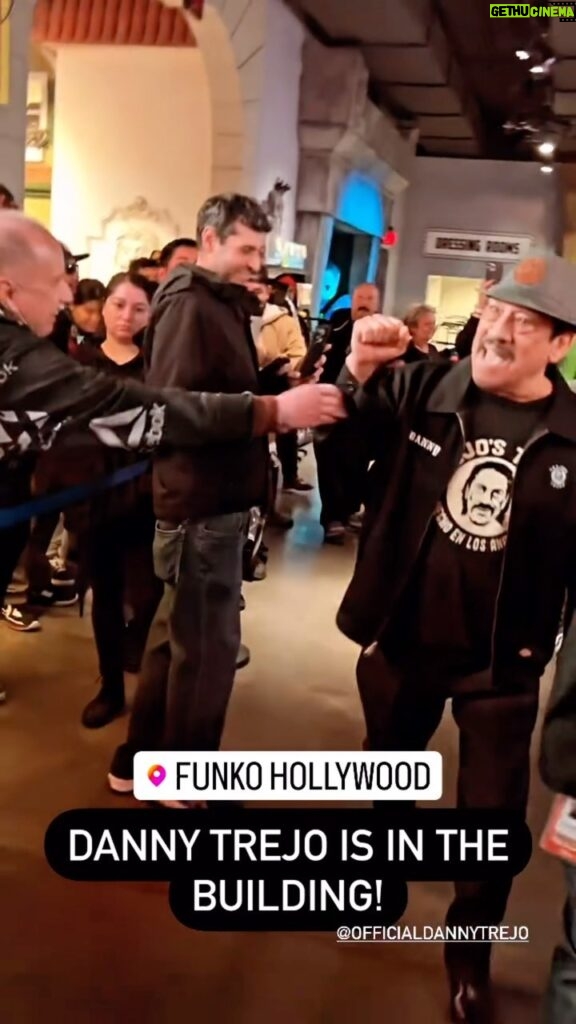 Danny Trejo Instagram - Blessed to have so many fans! Thank you @originalfunko and @funmakermike for having me at Funko Hollywood, I love my Pop! #funkohollywood #dannytrejo #funmakermike #originalfunko
