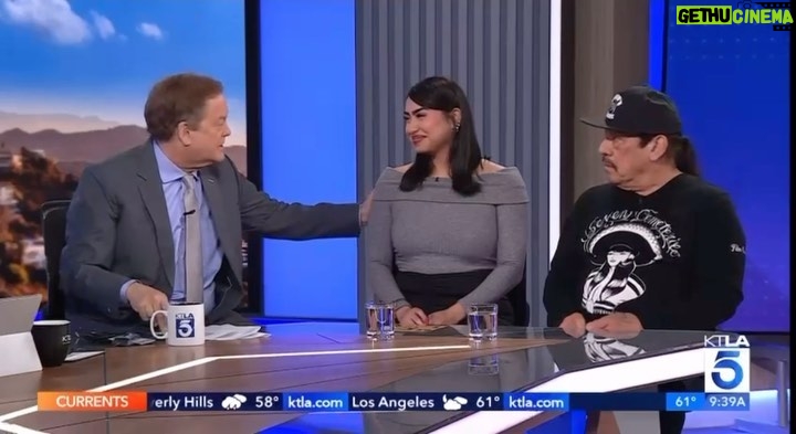 Danny Trejo Instagram - #TrejosMusic’s @amoraajofficial and @officialdannytrejo on @ktla_entertainment! Don’t miss our SOULDIEZ show March 9th in Azusa, CA! #souldiez #ktla #dannytrejo