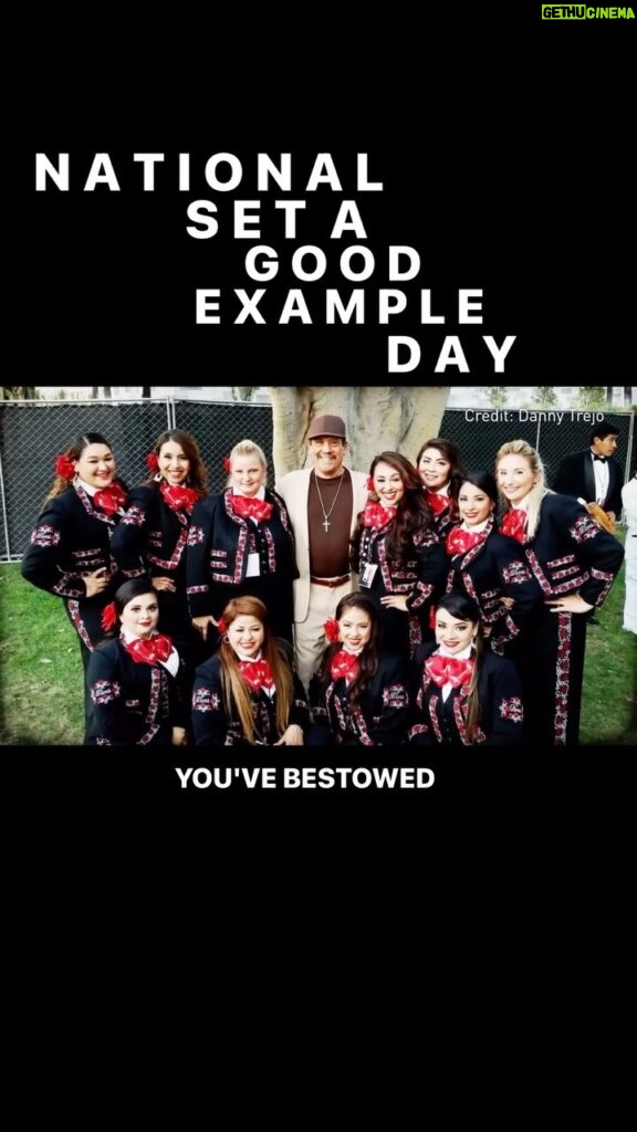 Danny Trejo Instagram - It’s a passion of mine to help young people stay out of trouble #NationalSetAGoodExampleDay Video credit: @aarp