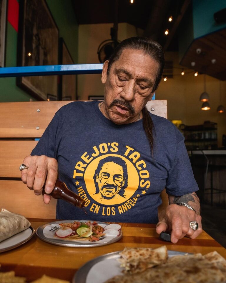 Danny Trejo Instagram - Guess what day it is? It’s Taco Tuesday! 🌮 Join us as we celebrate the love for tacos just like Danny does! Indulge in our mouthwatering street tacos crafted with love and passion. Available all day starting at $2.90 per taco! 😋✨ *Only available at our Hollywood, La Brea, and Santa Monica locations! 📍Hollywood Cantina1556 N Cahuenga Blvd 90028 📍Santa Monica316 Santa Monica Blvd 90401 📍La Brea1048 S La Brea Ave 90028 📍Farmer’s Market6333 W 3rd Stree 90036 #trejostacos #trejoscantina #trejoscerveza #dannytrejo #losangeles #tacos #burritos #cocktails #tacotuesday #foodporn #instafood #happyhour #tacolover #bowls #burritobowls #HappyHour #FridayFiesta #nachos Trejo's Cantina