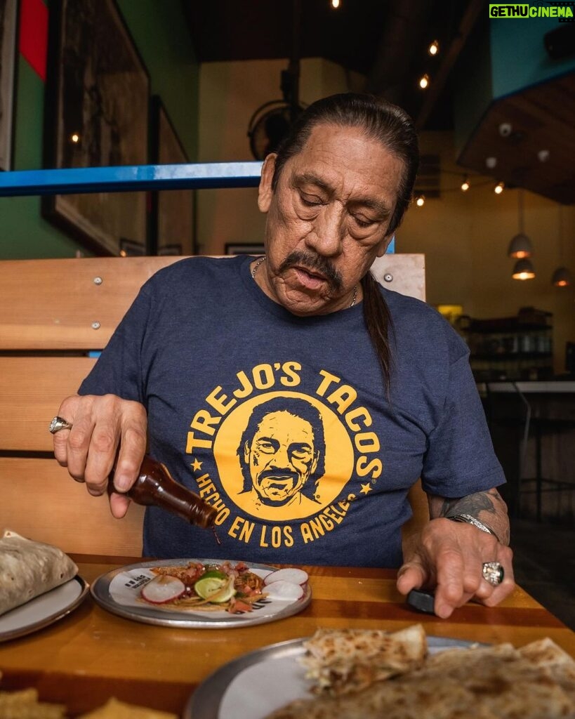 Danny Trejo Instagram - Guess what day it is? It’s Taco Tuesday! 🌮 Join us as we celebrate the love for tacos just like Danny does! Indulge in our mouthwatering street tacos crafted with love and passion. Available all day starting at $2.90 per taco! 😋✨ *Only available at our Hollywood, La Brea, and Santa Monica locations! 📍Hollywood Cantina1556 N Cahuenga Blvd 90028 📍Santa Monica316 Santa Monica Blvd 90401 📍La Brea1048 S La Brea Ave 90028 📍Farmer’s Market6333 W 3rd Stree 90036 #trejostacos #trejoscantina #trejoscerveza #dannytrejo #losangeles #tacos #burritos #cocktails #tacotuesday #foodporn #instafood #happyhour #tacolover #bowls #burritobowls #HappyHour #FridayFiesta #nachos Trejo's Cantina