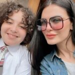 Dareen Haddad Instagram - ❤️راندا وابنها ميرو من فيلم جروب الماميز اخراج /أ @amro_saladin @adam_anwar09 Big thanks for my teamwork @sama.elropy_makeup_artist_ @eyad_ramzy_mua #دارين_حداد #جروب_الماميز #فيلم Cairo, Egypt