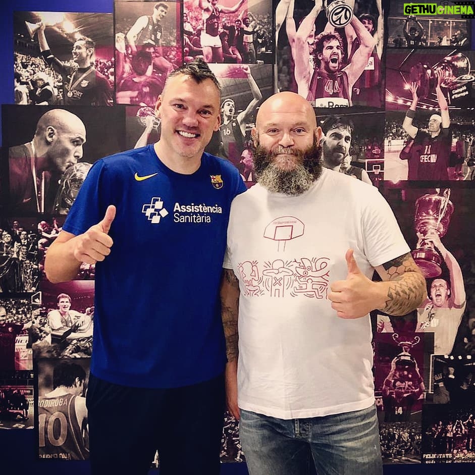 Darko Peric Instagram - New projects with amazing people and great professionals @saras_jasikevicius see you on the court !!! 💪🏀👊 @beballternative keep it real bro!! #pma #basketball #baller4life Palau Blaugrana