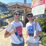Darren Criss Instagram - Thank you @paper_eight for the great shirts, keepin’ me and @jonomatt #sagaftrastrong #wgastrong #sagaftrastrike #wgastrike 8/14/23 #latergram Warner Brothers Studio