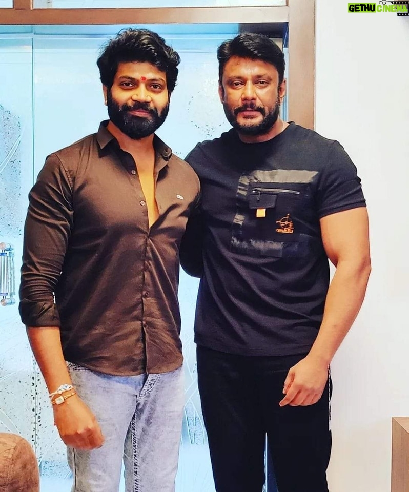 Darshan Thoogudeepa Instagram - Many more happy returns of the day Mari Tiger. Wish all your dreams come true and have a roaring year ahead