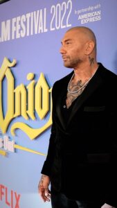 Dave Bautista Instagram - embracing the moment #dreamchaser #glassonion #gettyvideo 🎥 Ming Yeung BFI London Film Festival