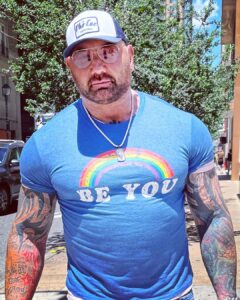 Dave Bautista Instagram - I was always proud of who my mom was because she was always proud of who she was. In your face,fuck you if you don’t like it, unapologetically loud and proud. And her son payed attention. BE LOUD, BE PROUD, BE YOU. ❤️🏳️‍🌈💪🏽 #ProudSonOfALesbian #pride #pridemonth #lgbtq #lgbt Philadelphia, Pennsylvania