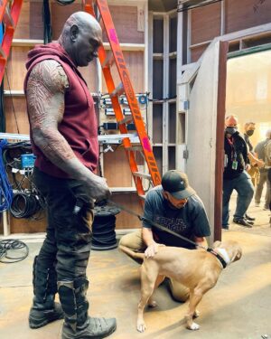 Dave Bautista Instagram - Sheltered dogs don’t mean they’re damaged, it means humans have let them down. Rescued is my favorite breed. #ShelteredPetsDay #Penny