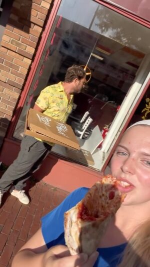 Dave Portnoy Instagram - Fan View of the Dragon Pizza Review to take you into the Labor Day weekend @dorothybolster