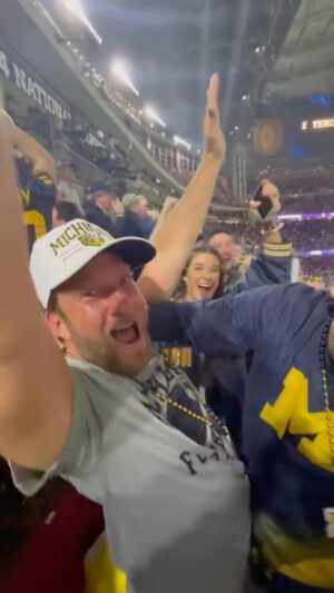 Dave Portnoy Instagram - I HAVE COMPLETED MY INFINITY STONES! FOREVER IN COLLEGE FOOTBALL HISTORY! #GOBLUE