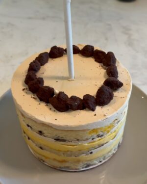 David Chang Instagram - This is 46…grateful for so much especially @graceseo, Hugo & Gus

Every year since 2008 @christinatosi sends a @milkbarstore chocolate passion fruit cake. No matter where I am in the world she always finds me 🙏 ❤️