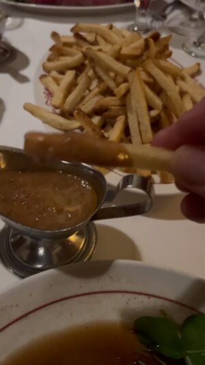 David Chang Instagram - Sorry ketchup and mayo….au poivre sauce is the best condiment for French fries.