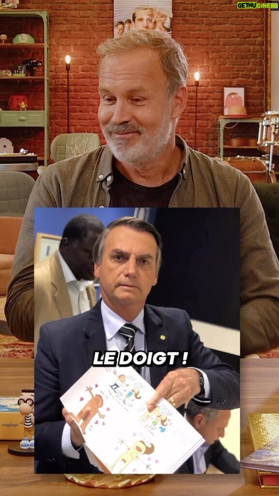 David Coscas Instagram - L’ancien président du Brésil pas fan fan de Titeuf apparemment. Version complète de la vidéo avec @zep_official sur YouTube 🫶