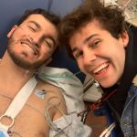 David Dobrik Instagram - Surprisingly getting my ears pierced wasn’t the dumbest decision made this week