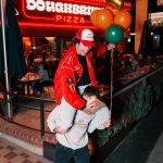 David Dobrik Instagram - 320,000 slices and 10 extra pounds of david later, we are officially 1 year old!!! I couldn’t be more proud of our restaurant and happy that you all enjoy eating and hanging there as much as i do. Thank you thank you for making this so special !! HAPPY BIRTHDAY @doughbriks !! Doughbriks Pizza