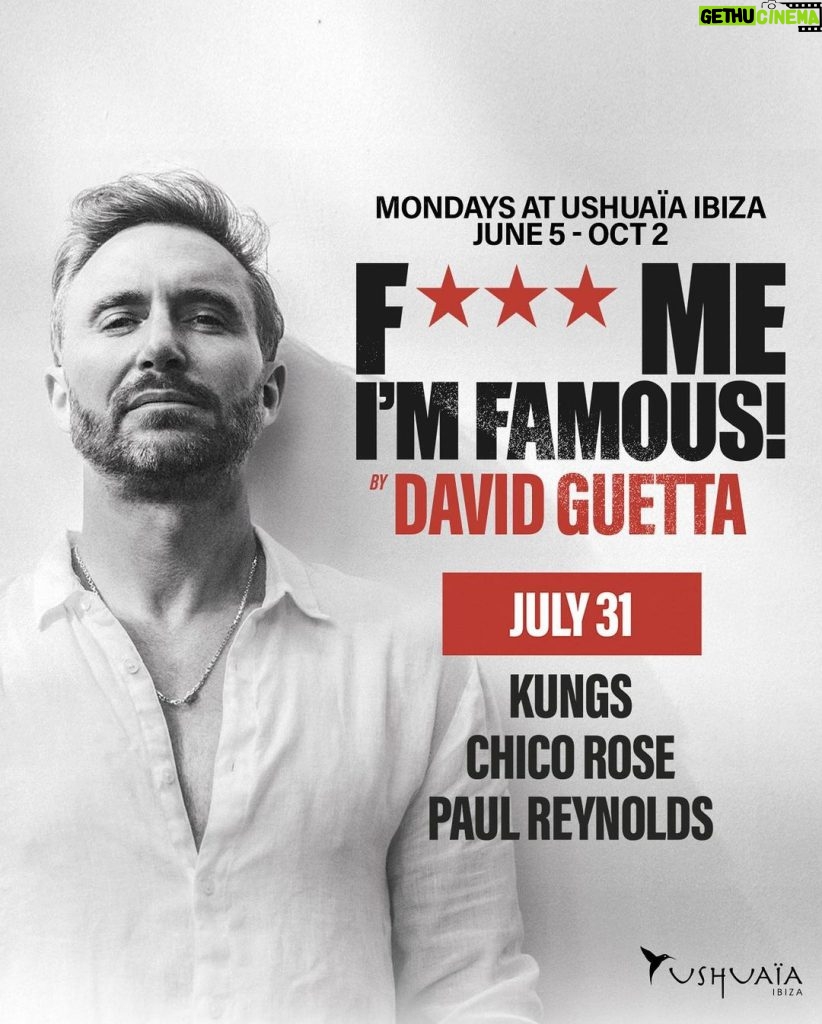 David Guetta Instagram - MONDAYS 🔥✈️ Yesterday was simply unbelievable with FMIF! by David Guetta 🤯 Mondays really do hit different on our dancefloor ✨ Who’s joining us next week? Tickets/VIP bookings: Link in bio. @davidguetta @fmifofficial #DavidGuetta #FMIF #UshuaiaIbiza #Ibiza2023 #Ibiza Ibiza, Spain