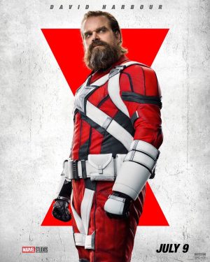 David Harbour Instagram - Ursa, Yelena, Nat, CD, Sputnik, I and all the rest of the winter guard look forward to sharing a popcorn bag and a big ole screen in a dark theater with ya on July 9🕷 #blackwidow #redguardian