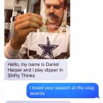 David Harbour Instagram - Makeup trailer shenanigans. #joekeeryismyroomate #mayonnaise #maledeer #constellations #itsthehair