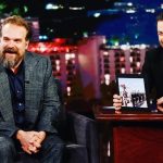 David Harbour Instagram - Discussing awkward American bear hugs, Himalayan monkey trauma, Bulgarian raging bulls and the pressure having to stand (so soon) on Lady Gaga’s shoulders tonight on @jimmykimmellive - style: @mrfabioimmediato grooming: @jillianhalouska and the incomparable suit by @cifonelli_official