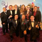 David Henrie Instagram - Flashing it back to a couple weeks ago where we got to celebrate our Emmy nomination for our @netflix show A TALE DARK AND GRIMM with the team IN PERSON! This was a truly special event for all of us, and for everyone who made shows during the pandemic. We produced this show entirely remotely! It was crazy. Hundreds of people were working in all different locations all over the world at one time to make a show that could entertain and elevate broad audiences. Feeling extra blessed that I get to do this for a living with my family, my brother @lorenzohenrie, my father, our incredible head of development Amanda Devine and everyone at Novo Media Group. . . . . . #FBF #FlashbackFriday #Friday #Flashback #Emmys #Netflix #EmmyNominated