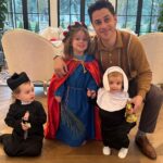 David Henrie Instagram - Alright y’all, this year we have Saint Clare, Saint Philomena, and then Father Flick, our parish priest 😂 Happy All Hallows Eve!