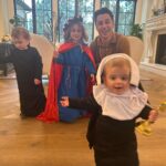 David Henrie Instagram - Alright y’all, this year we have Saint Clare, Saint Philomena, and then Father Flick, our parish priest 😂 Happy All Hallows Eve!