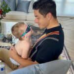 David Henrie Instagram - First swim lesson ✅✅✅. Wouldn’t miss these moments for the world. Off to LA now for me!