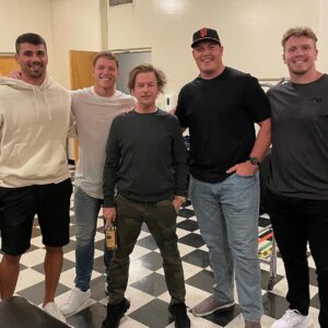 David Spade Instagram - With the 1 millionth pick, the @panthers pick.. thank you Charlotte what a great crowd!  Spade looks beat up but all good.  On to Columbus and Virginia!  Ps peep my #netflix special when bored