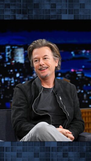 David Spade Instagram - Kimmel or Fallon? @davidspade is still learning who’s who. #FallonTonight