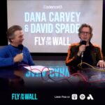 David Spade Instagram - @real_timmeadows on the pod right now. Open up your ears…take a peak #FlyOnTheWall @thedanacarvey