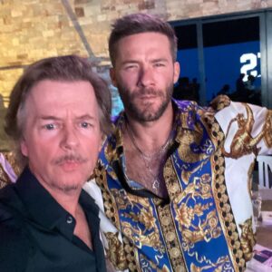 David Spade Instagram - Great time performing at Robert Krafts birthday rager.  Heres my comedy writer @edelman11. Also  @lionelrichie killed it. Thx to @michaelrubin for letting us use his 3 million sq foot house. #14pantries