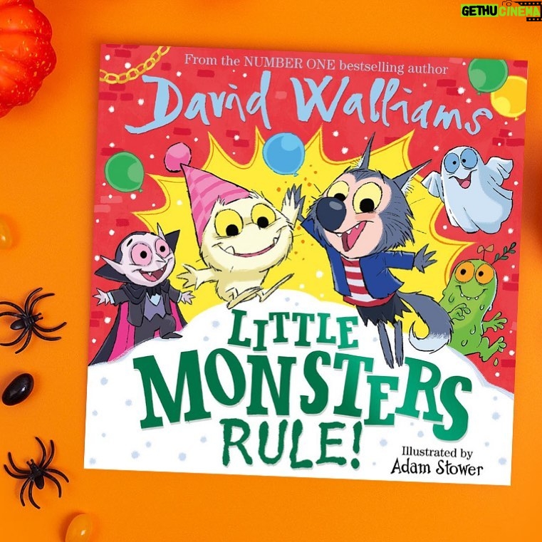 David Walliams Instagram - Little Monsters are back this Halloween with a sequel! Preorder my brand new picture book illustrated by @adam.stower LITTLE MONSTERS RULE before 26th October to win some #LittleMonsters goodies. Preorder using the link in my bio.