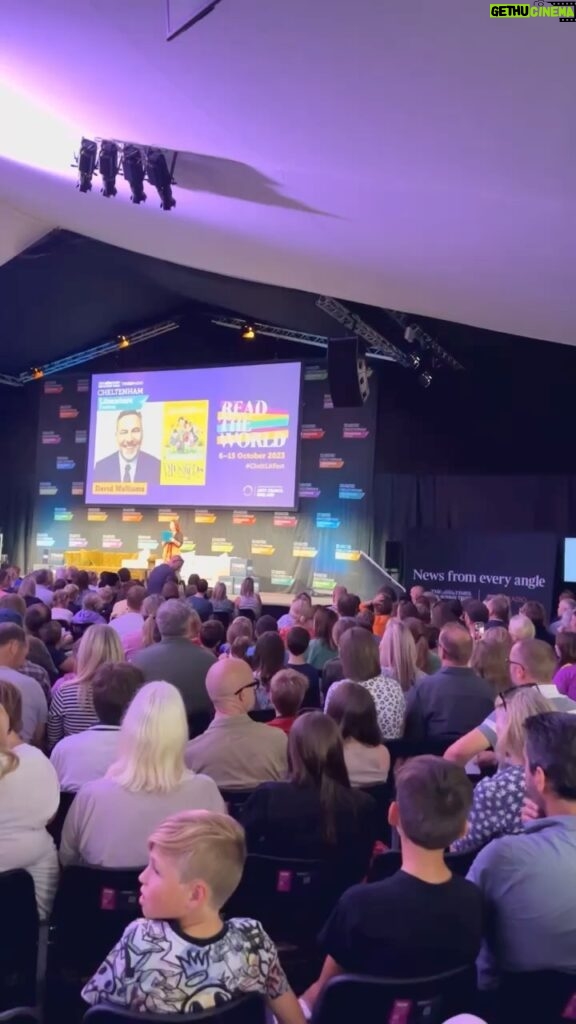 David Walliams Instagram - My entrance @cheltfestivals