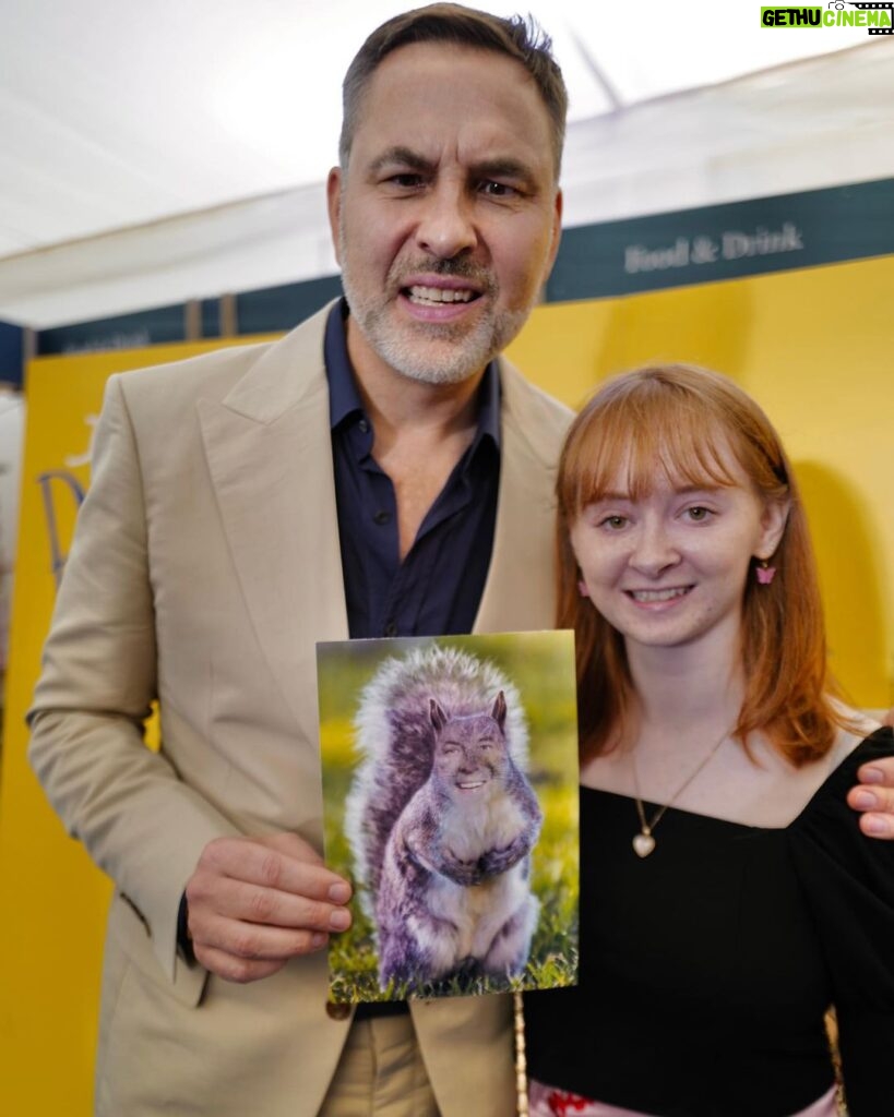 David Walliams Instagram - Today I was on stage @cheltfestivals talking about my brand new book THE BLUNDERS.