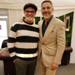 David Walliams Instagram - It’s amazing who you bump into at book festivals. @michael.palin @dapsdraws @rbiddulph @backshall.steve @cheltfestivals