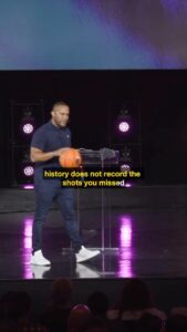 DeVon Franklin Instagram - History does not record the shots you missed, history only records the shots that you make! It’s time to get out of your fear and get into your destiny, some will go in and some won’t - what matters is that you had enough FAITH to take the shot🗣🔥 Tap the link in my stories to watch the full #OneofOne: Shoot Your Shot (Part 4) Sermon!⛹🏽💥 #WednesdayWord