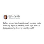 DeVon Franklin Instagram - If you’re reading this, now is not the time to give up. Your breakthrough is closer than you think. If you believe it, drop a 🙌🏾 below. #keepgoing