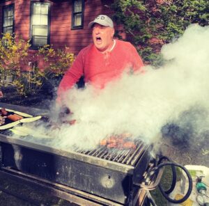 Dean Norris Instagram - When grilling steaks brings on BEAST MODE